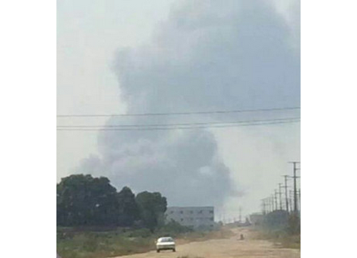九江永修云山经开区一企业起火被扑灭 无人员伤亡