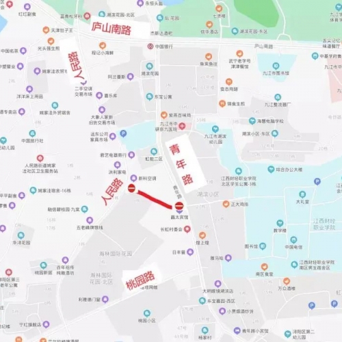 九江车主注意啦！女儿街将全封闭施工三个月，绕行路线→
